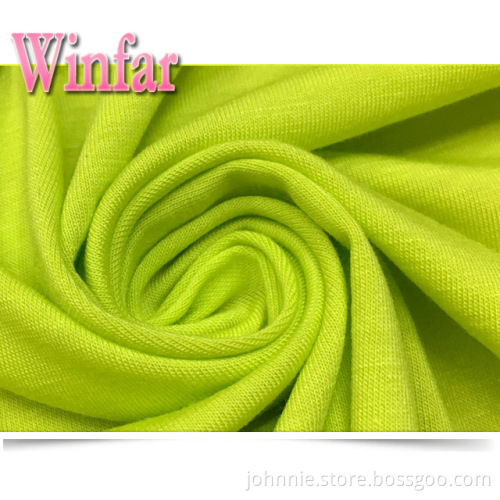 Single Jersey Solid Dye Polyester Spandex Knit Fabric
